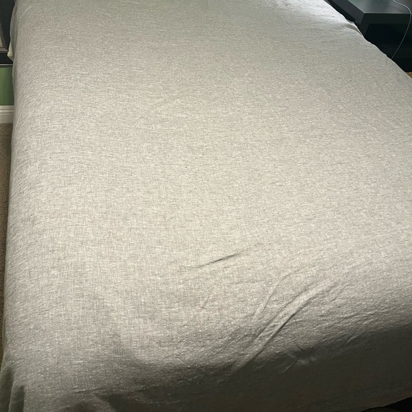 Gently Used Restoration Hardware Linen Duvet Cover - King/Cal King Graphite - Picture 2 of 9